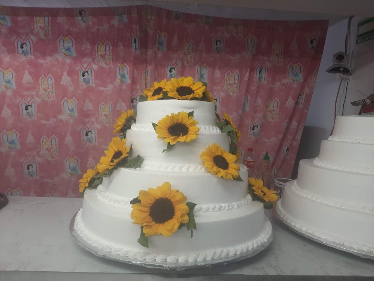Pastel boda girasoles