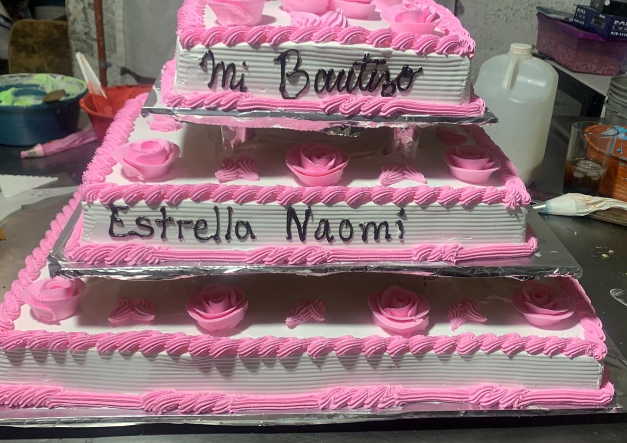 Pastel Mi Bautizo Estrella Naomi