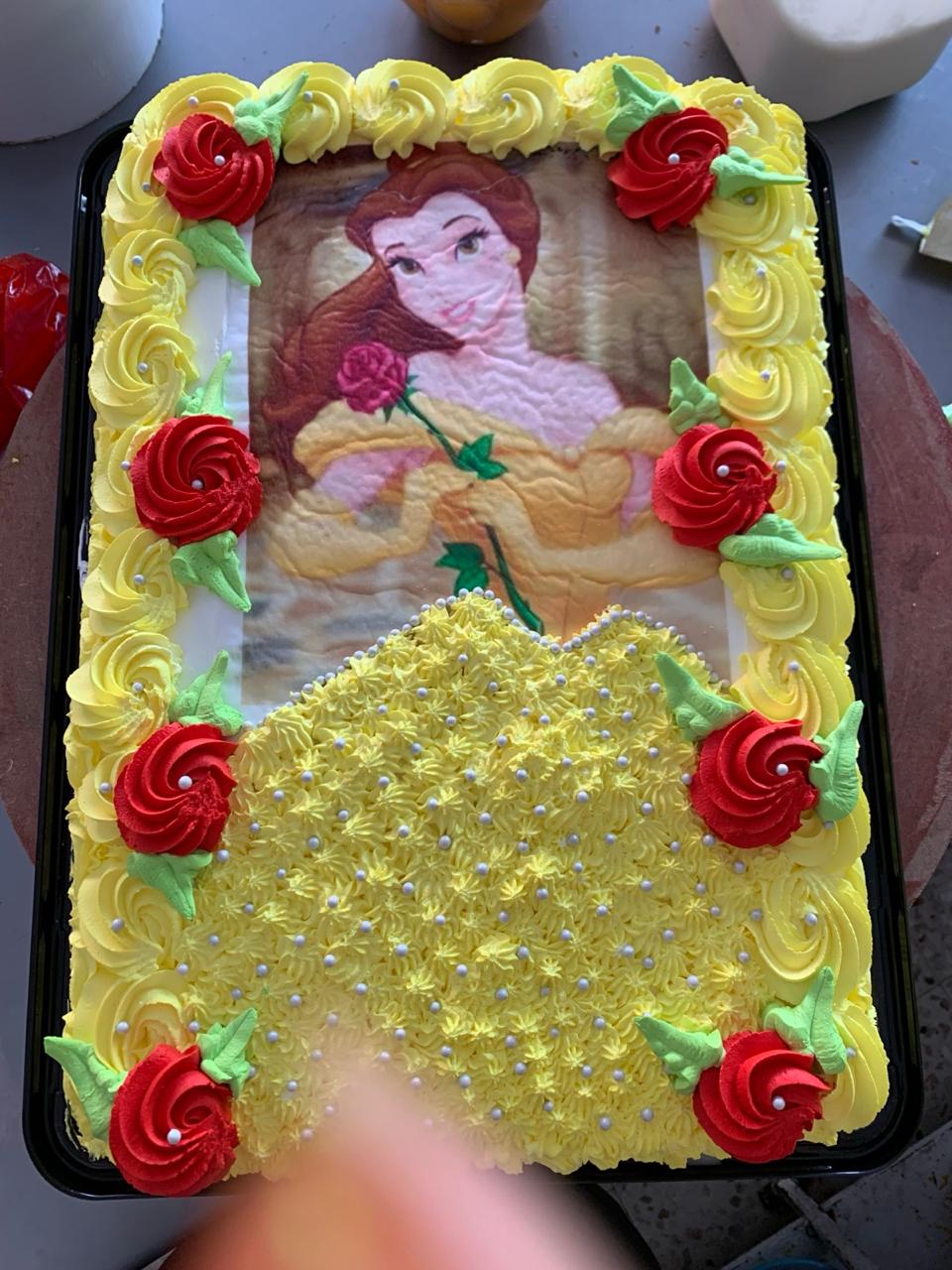 Pastel La Bella y la Bestia