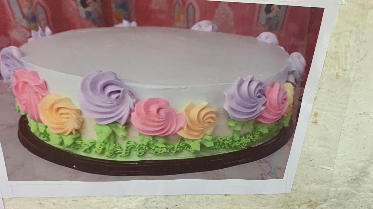 Pastel flores de colores