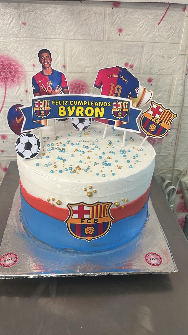 Pastel FC Barcelona Byron