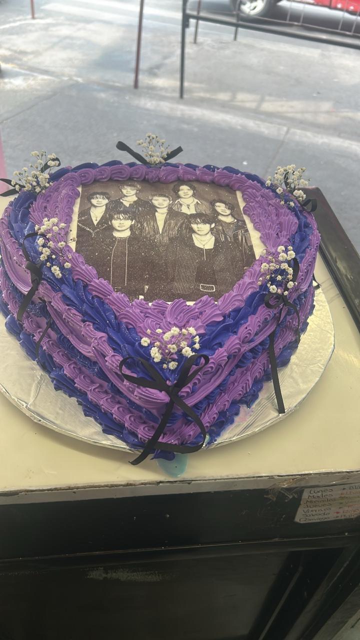 Pastel corazón BTS K-pop