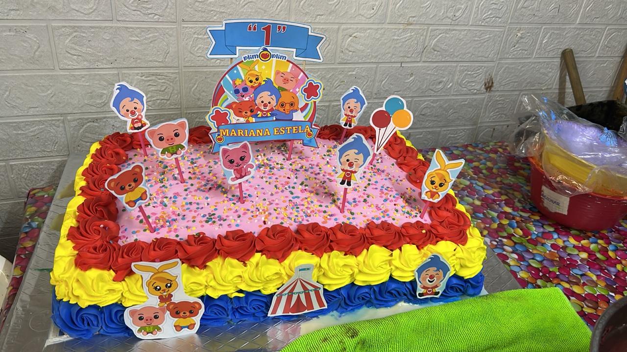 Pastel Plim Plim primer año Mariana